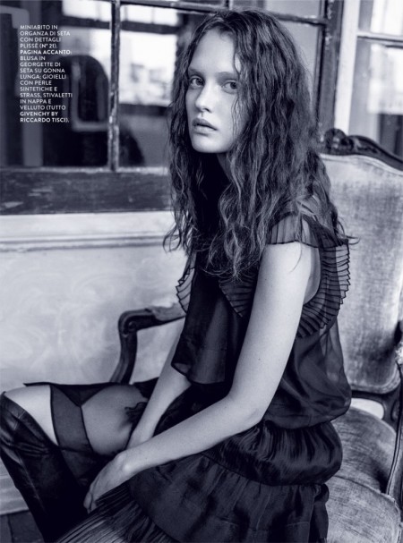 The New Gothic: Grazia Italy Embraces Dark & Romantic Fashions