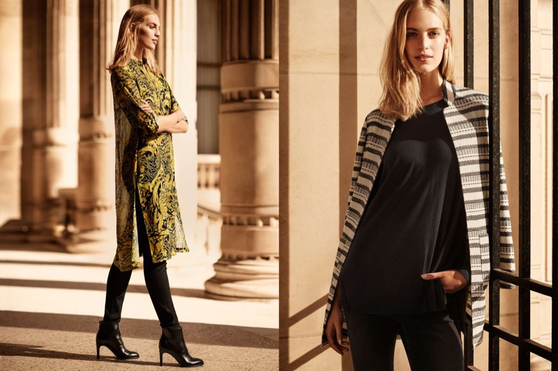 Vanessa Axente stars in H&M trend guide featuring Parisian influenced looks.