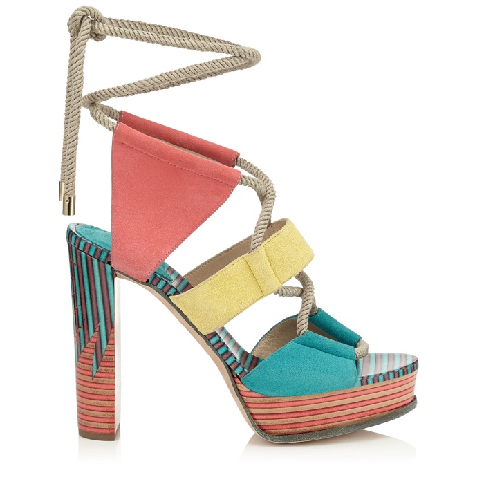 Jimmy Choo Halley 120 Suede Platform Sandals