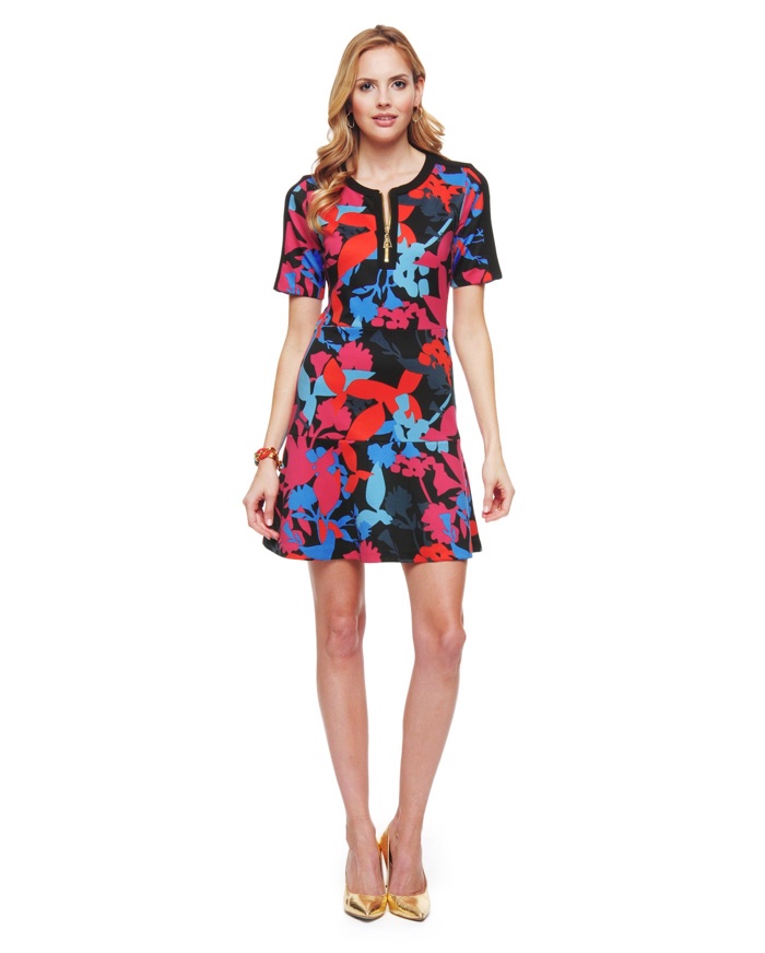 Juicy Couture Ponte Mattise Floral Dress