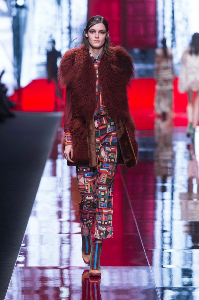 A look from Just Cavalli's fall-winter 2015 collection