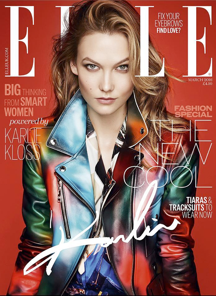 Karlie Kloss on ELLE UK March 2016 cover