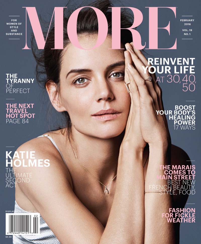 Katie Holmes on More Magazine February 2016 cover