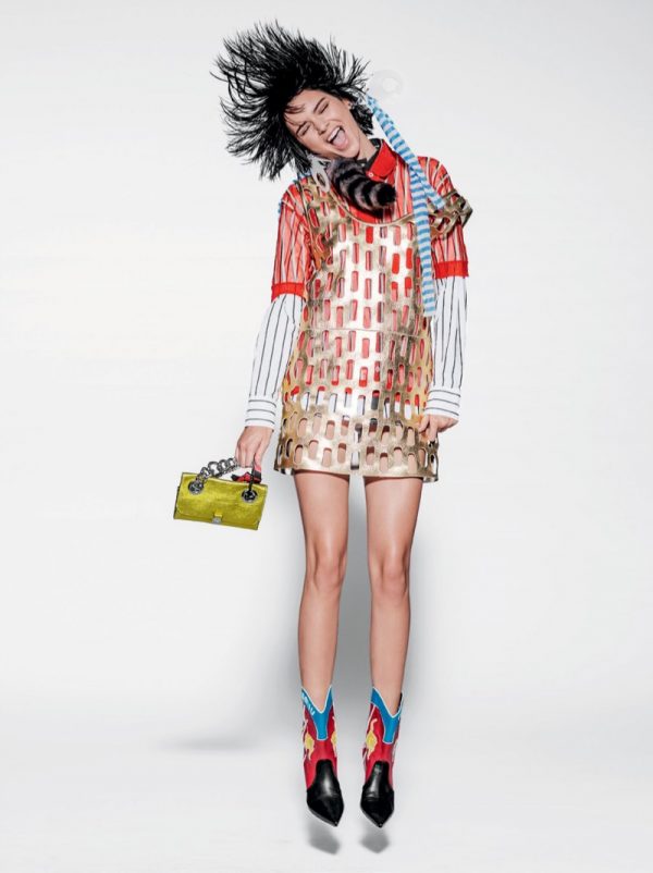 Kendall Jenner Channels Club Kid Fashion in Vogue Brazil Editorial ...