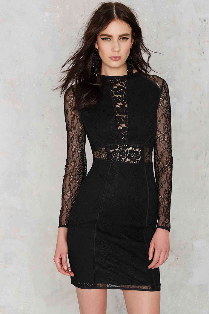 Nasty Gal Lace But Not Least Lace Mini Dress
