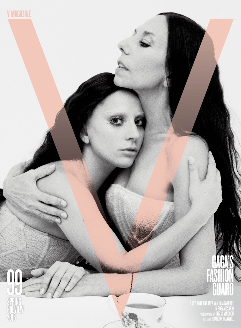 Lady Gaga and Inez Van Lamsweerde on V Magazine #99. Photo: Inez & Vinoodh