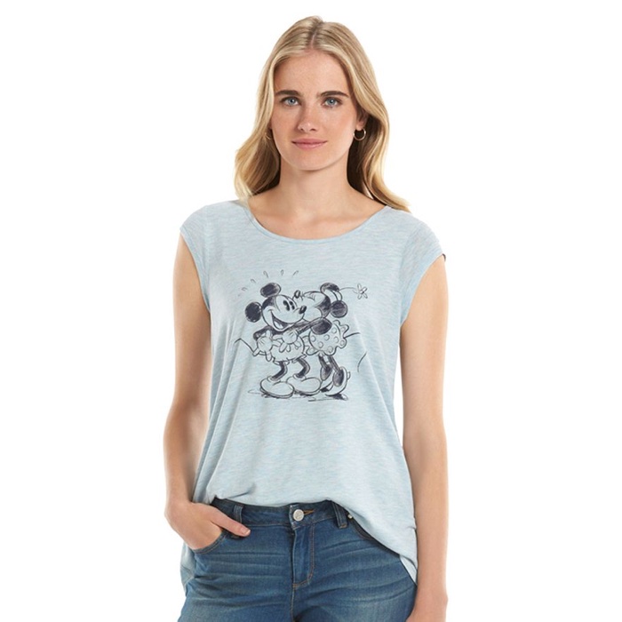 Lauren Conrad x Disney Mickey & Minnie Mouse Graphic T-Shirt
