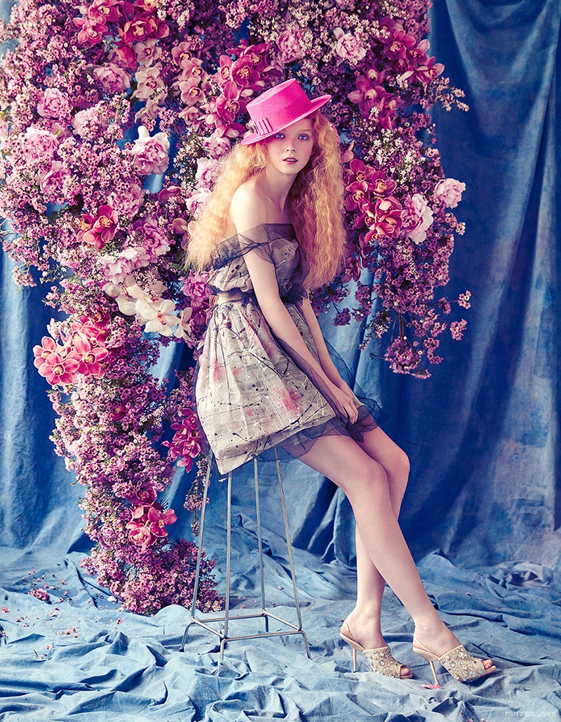 Dolce & Gabbana Couture Dress from Cose Ipanema, Philip Treacy Boater Hat from Christine, Rochas Shoes from Miss Louise