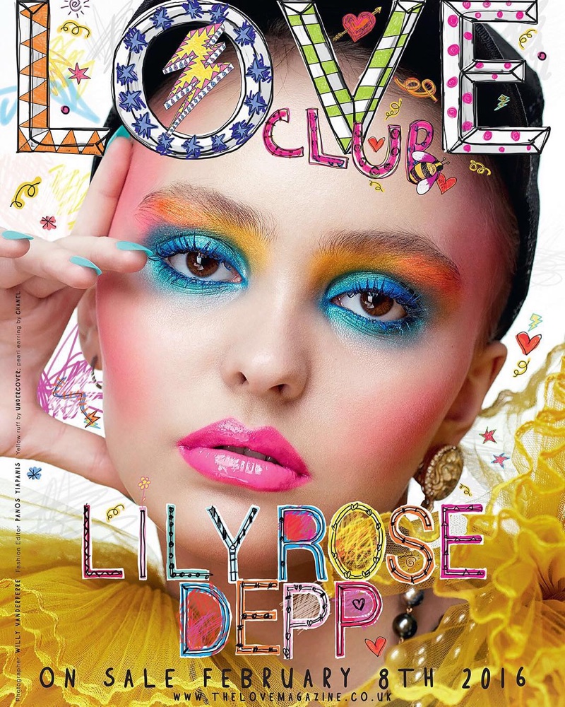 Lily Rose Depp on LOVE Magazine Spring 2016 cover