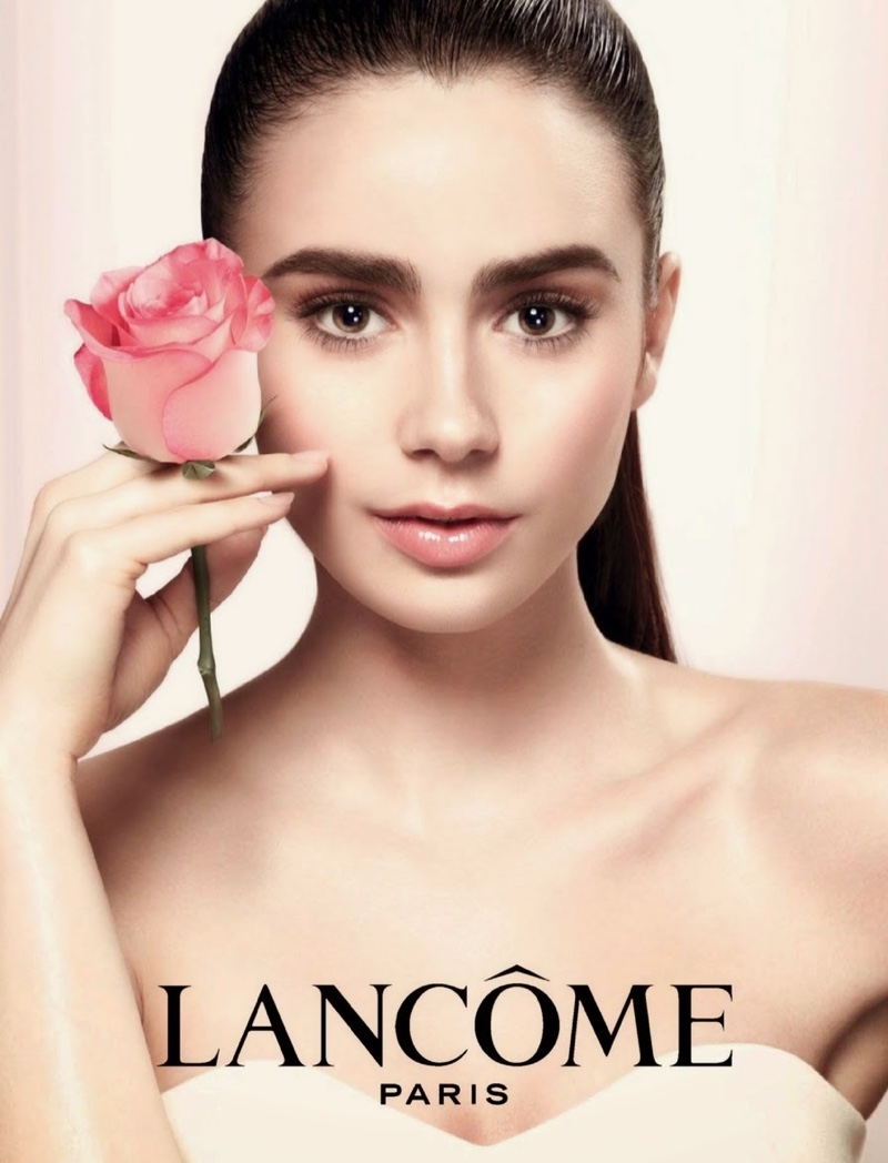 Lily Collins stars in Lancome advertising campaign (2015)