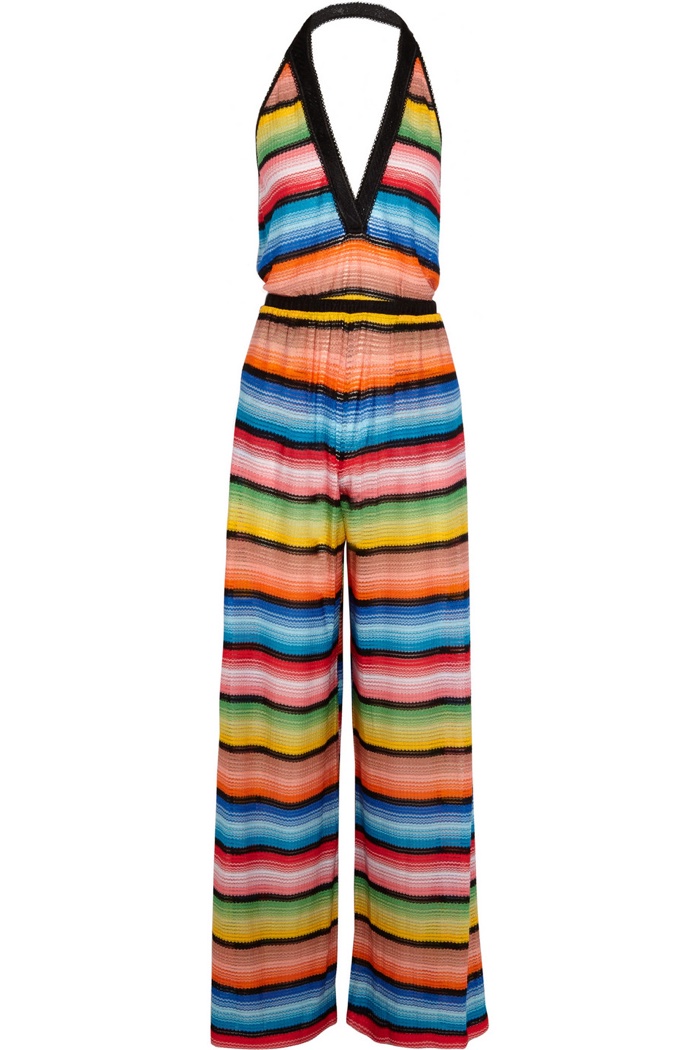 Missoni Crochet Knit Halterneck Jumpsuit