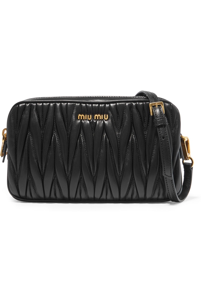 Miu Miu Small Matelassé Leather Camera Bag