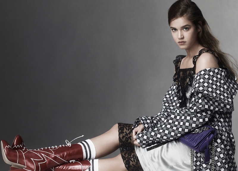 Matilda Lutz stars in Miu Miu's spring-summer 2016 campaign