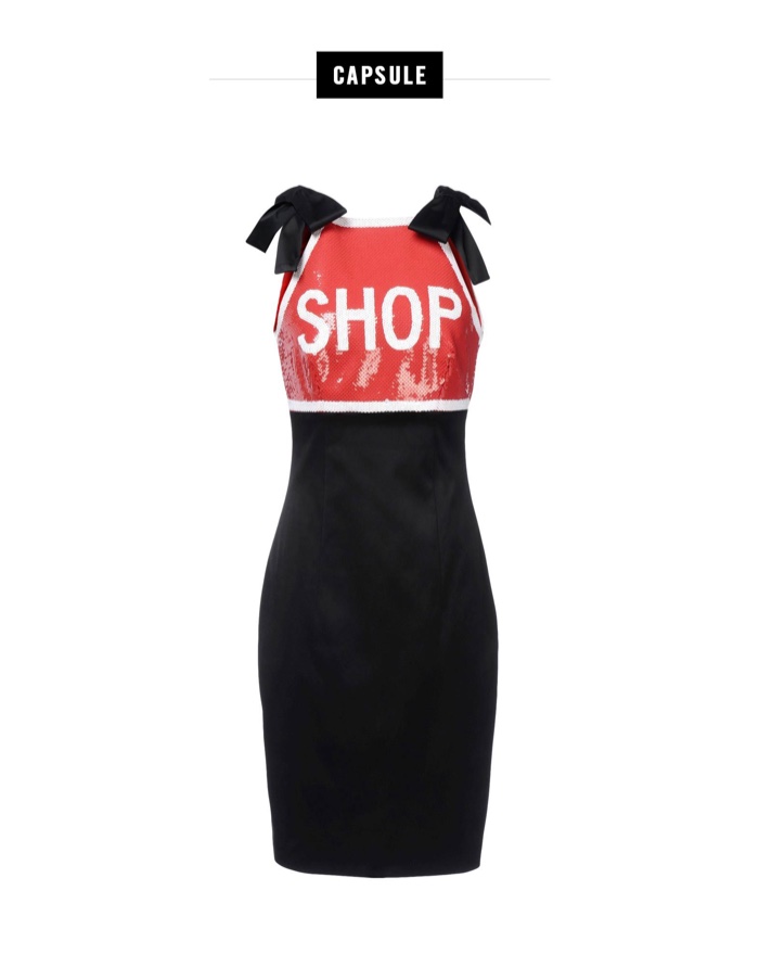 Moschino Shop Red Sequined Dress