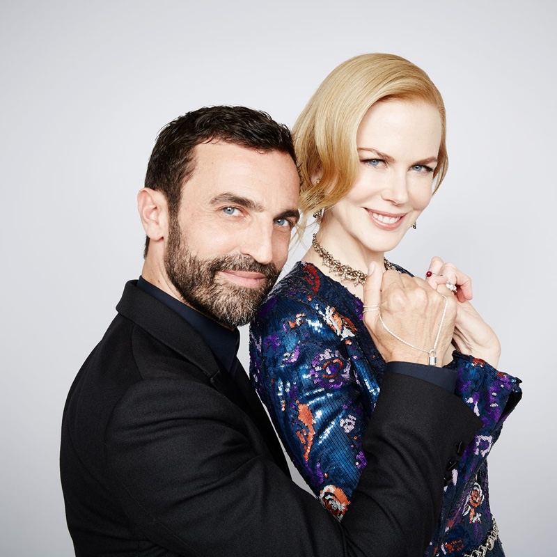 Nicolas Ghesquiere and Nicole Kidman