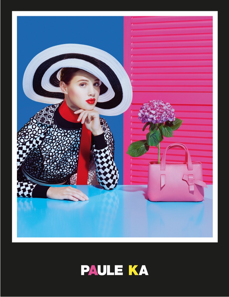 The advertisements are inspired by pop art and French Riviera style