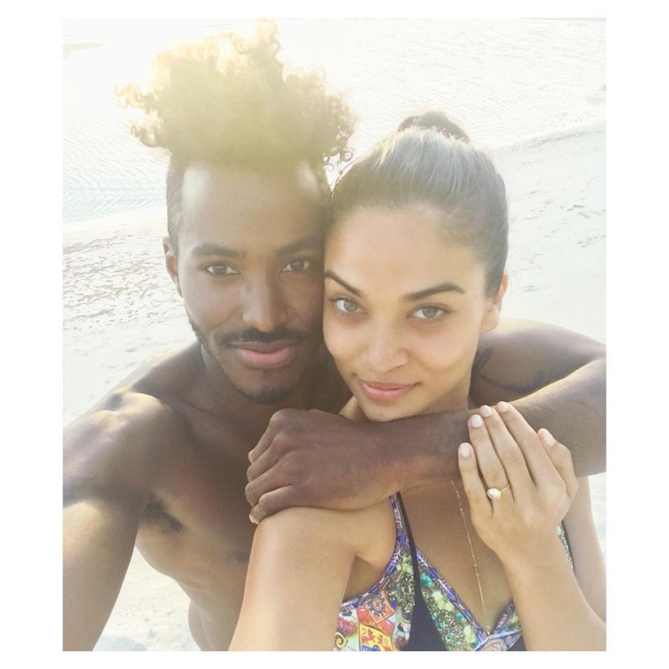 Shanina Shaik announced her engagement to DJ Ruckus on Instagram