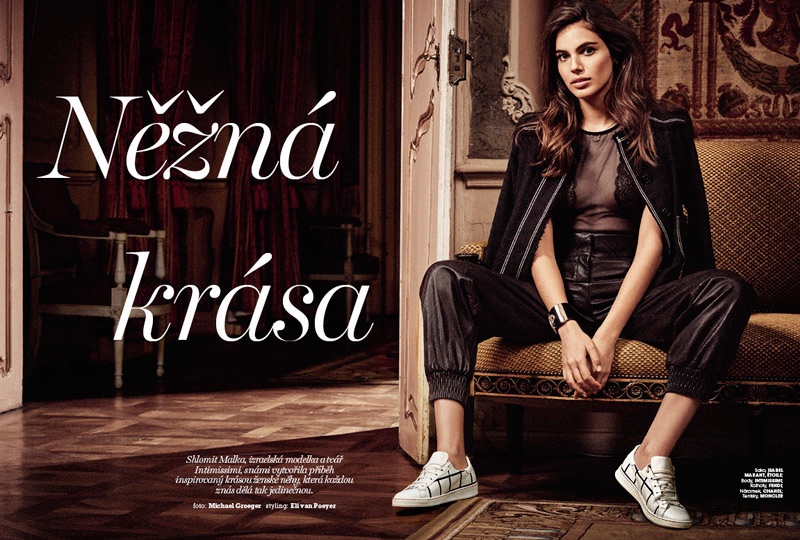Shlomit Malka stars in Marie Claire Czech's February issue