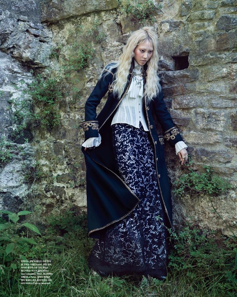 Victorian Rule: Soo Joo Park Wears Buttoned Up Style in Vogue Korea ...