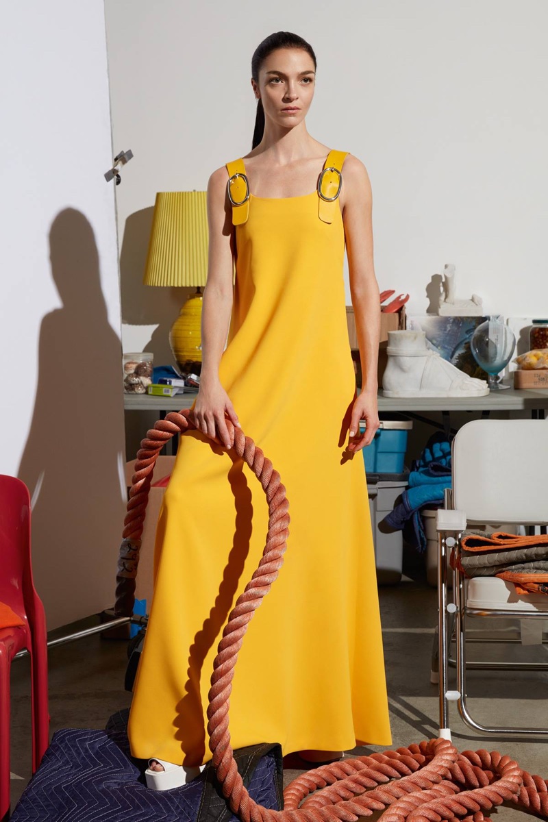 Mariacarla wears Giada maxi dress and Biglia shoes  from Sportmax