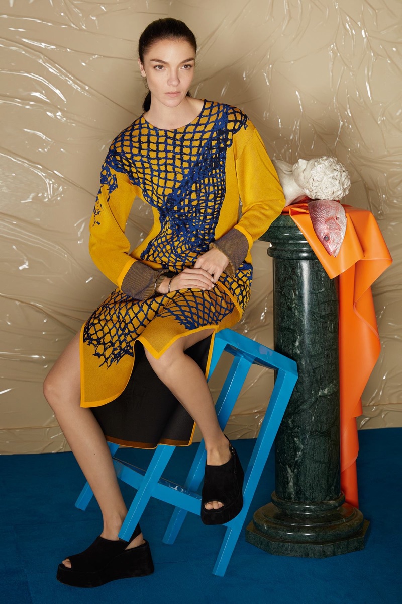 Mariacarla Boscono Fronts Sportmax’s Eclectic Spring 2016 Campaign