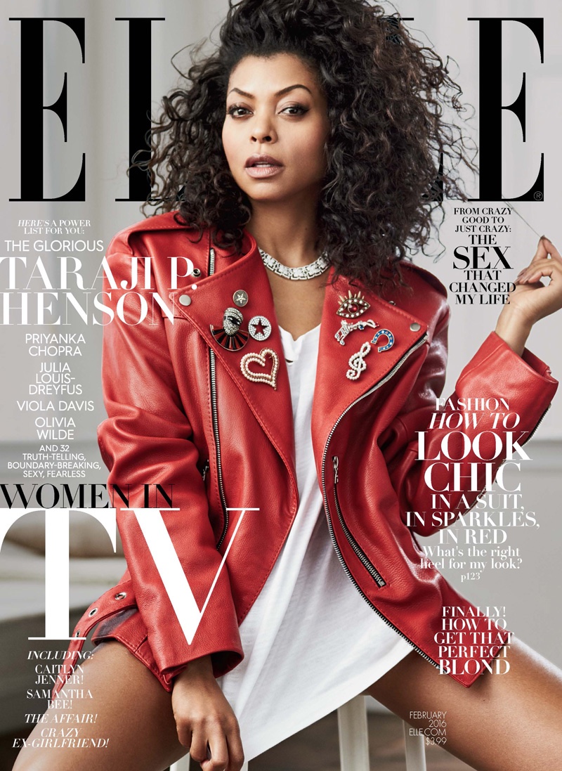 Taraji P. Henson on ELLE February 2016 cover