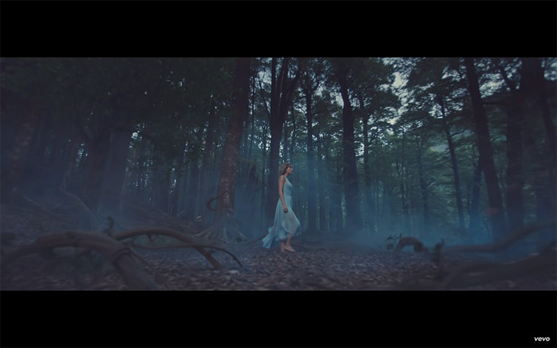 Taylor Swift in Out of the Woods music video