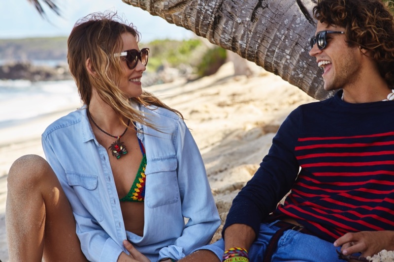 Behati Prinsloo behind the scenes at Tommy Hilfiger's spring 2016 campaign