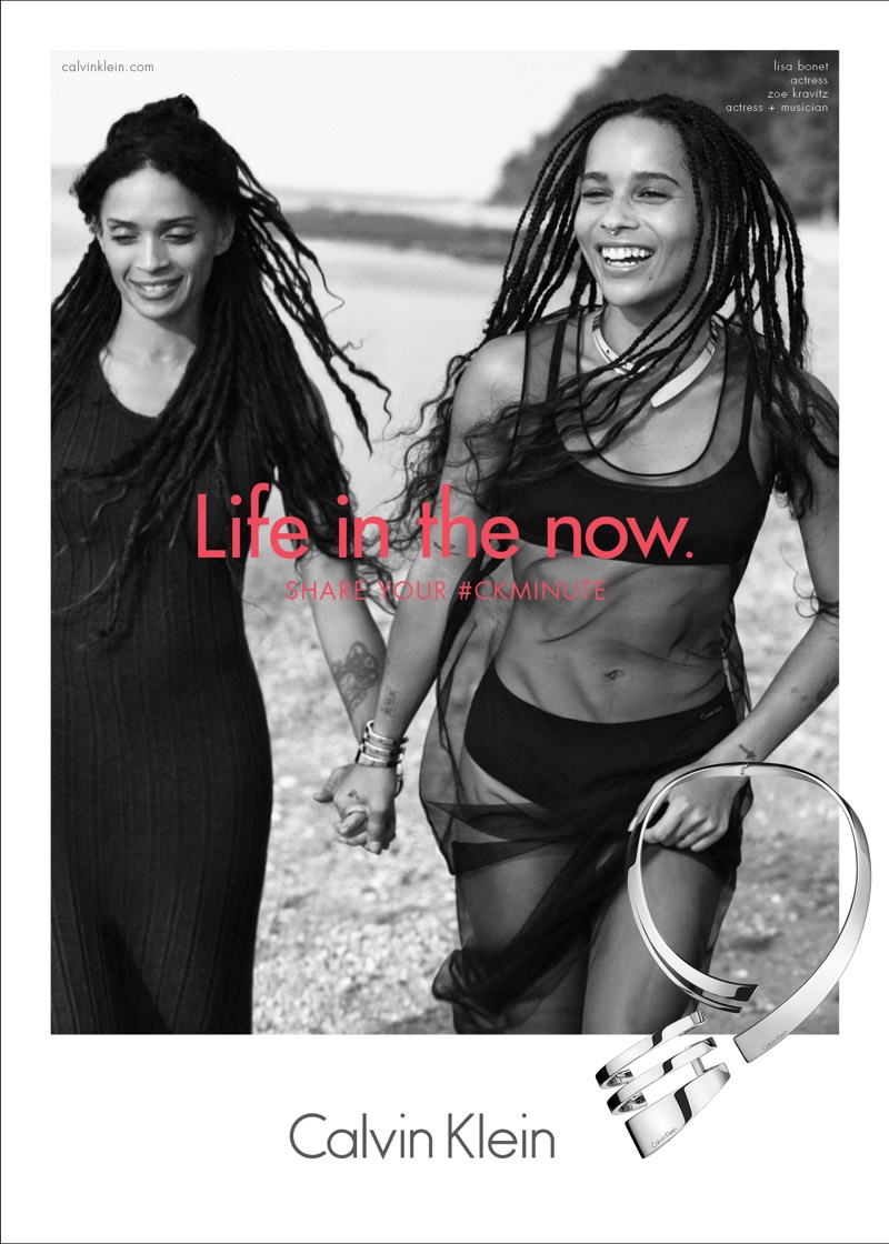 Zoe Kravitz and Lisa Bonet star in Calvin Klein Watches & Jewelry 2016 campaign