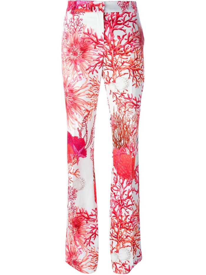 Blugirl Coral Print Trousers