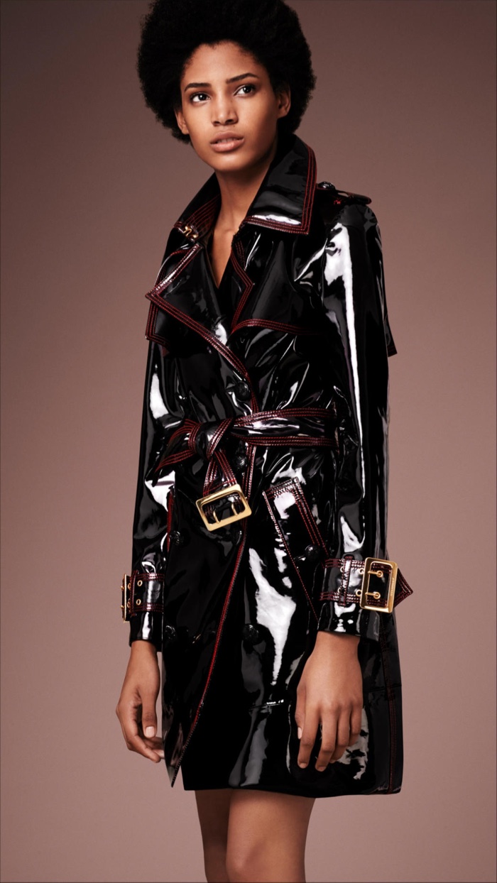 Burberry Patent Leather Trench Coat
