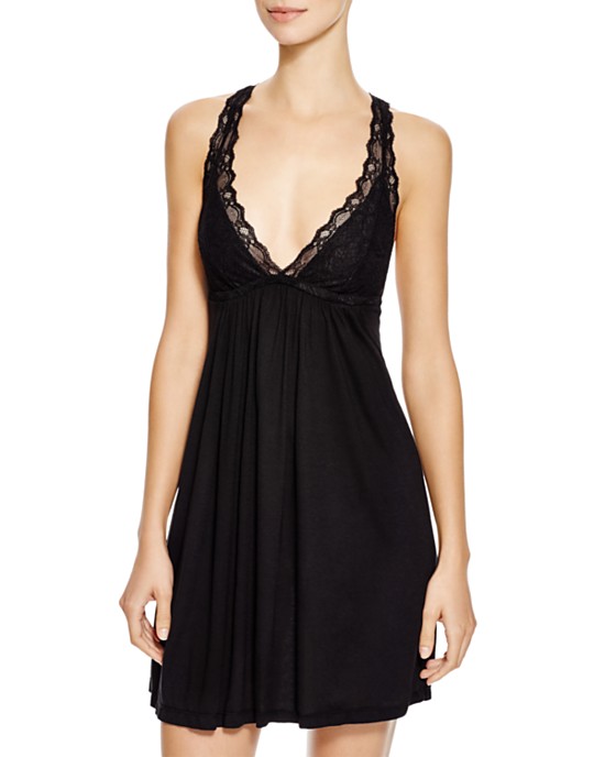 Eberjey Georgette Black Chemise