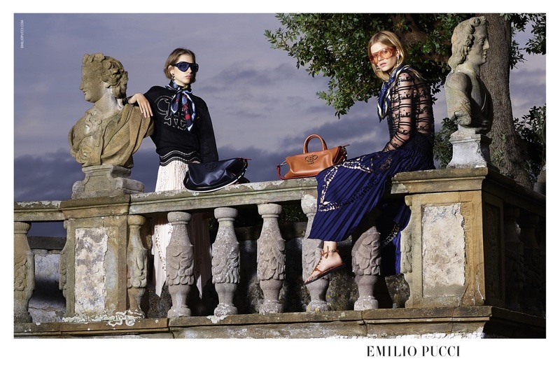 Odette Pavolova and Kadri star in Emilio Pucci's spring-summer 2016 campaign