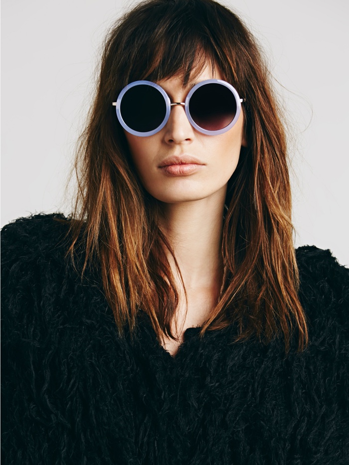 Free People Round Twiggy Sunglasses $28.00