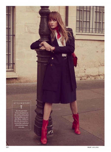Chic Style: Vlada Roslyakova Goes Parisian for ELLE Germany
