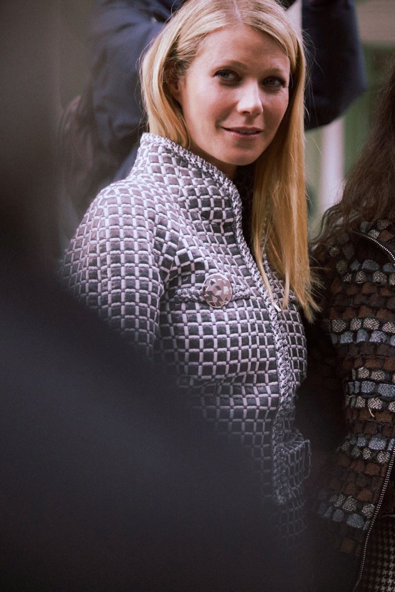 Gwyneth Paltrow attends Chanel's spring-summer 2016 haute couture show in Paris. Photo: Chanel
