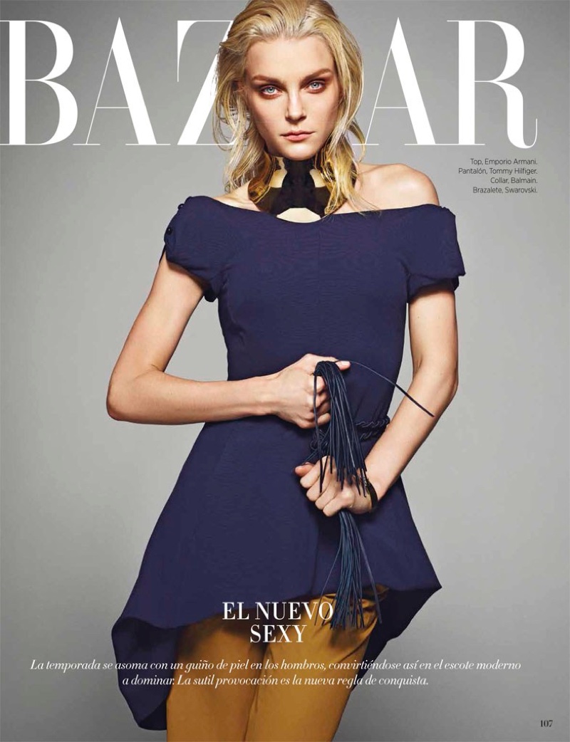 Jessica Stam Stars in Harper's Bazaar Mexico Cover Story