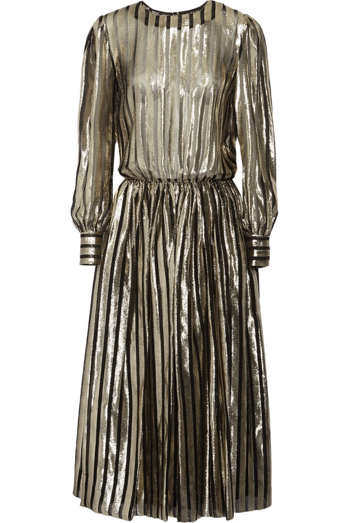 Jill Stuart Bambi Metallic Maxi Dress