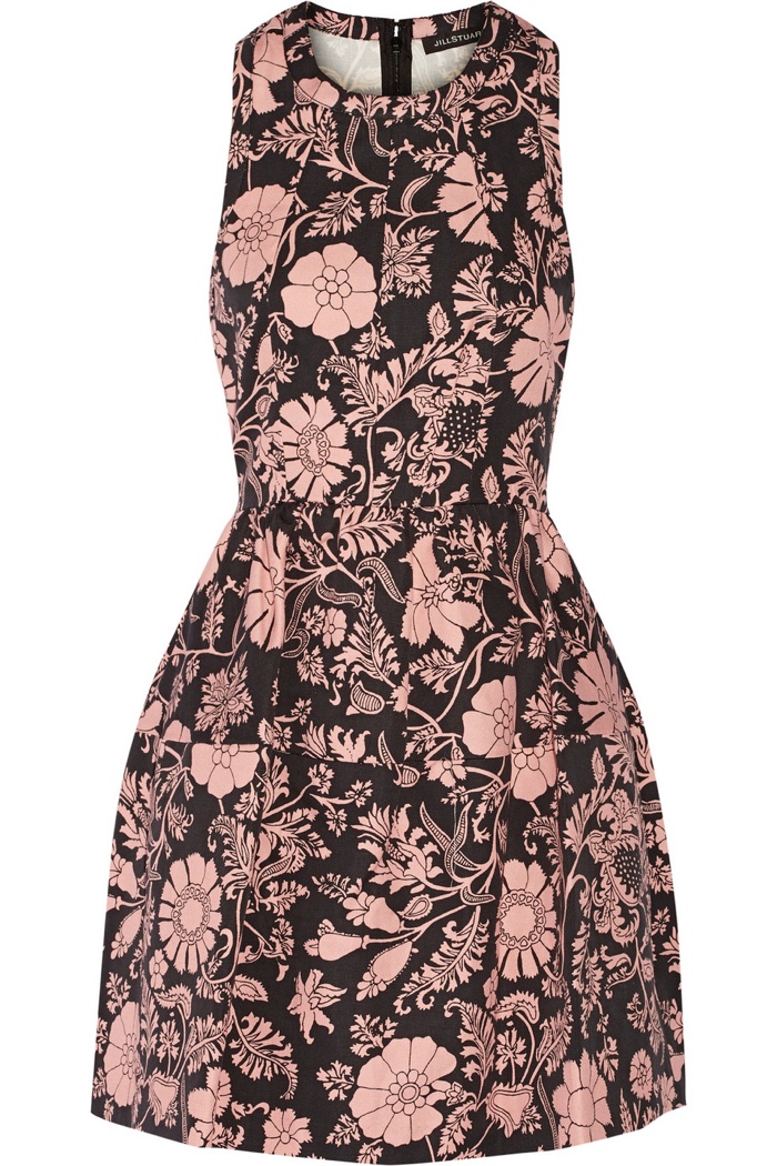 Jill Stuart Floral Print Mini Dress