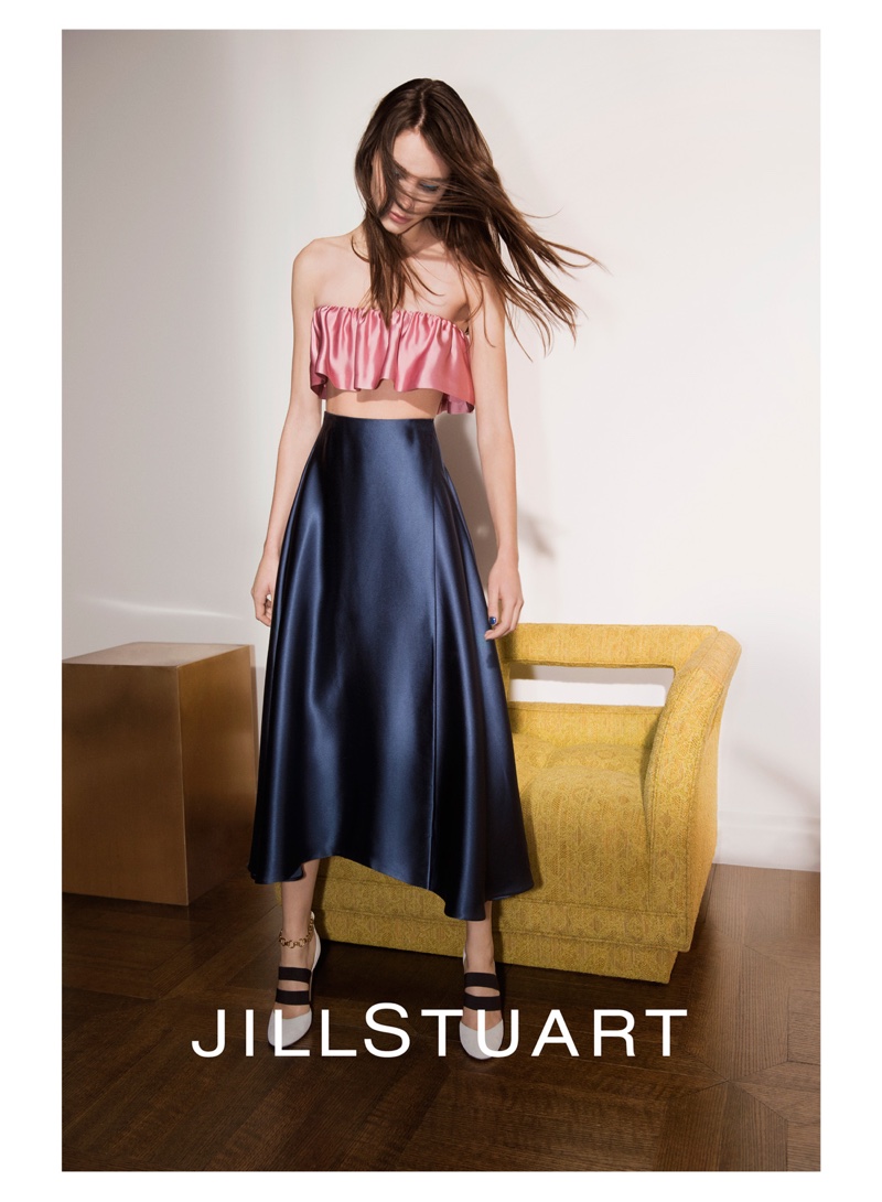 Romy Schonberger stars in Jill Stuart's spring-summer 2016 campaign