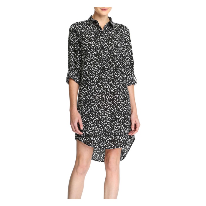 Joe Fresh Floral Print Shirt Dress