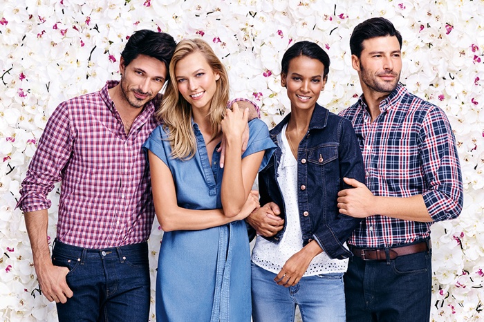 Andrés Velencoso, Karlie Kloss and Liya Kebede for Joe Fresh spring-summer 2016 campaign