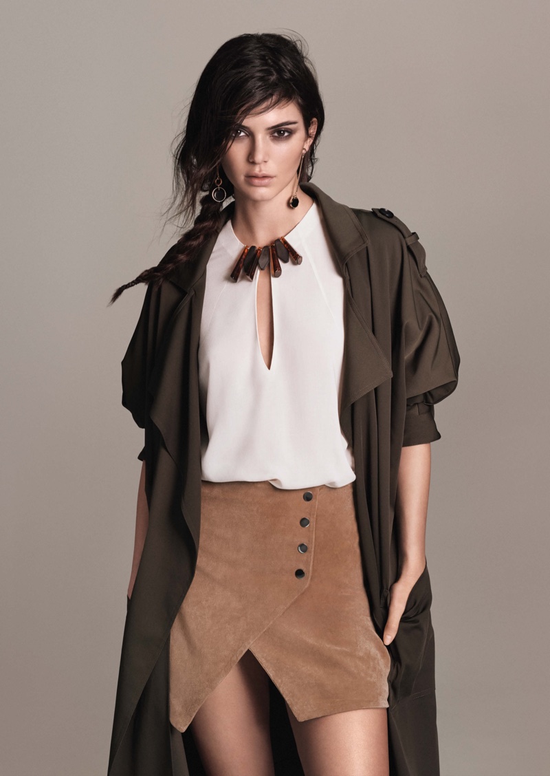 Kendall Jenner looks tribal chic in Mango's February 2016 campaign