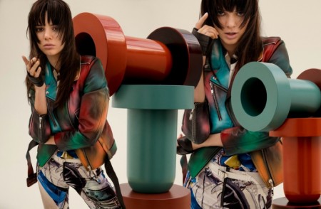 Kendall Jenner Works the Moto Jacket in W Korea Spread Kendall Jenner Works the Moto Jacket in W Korea Spread