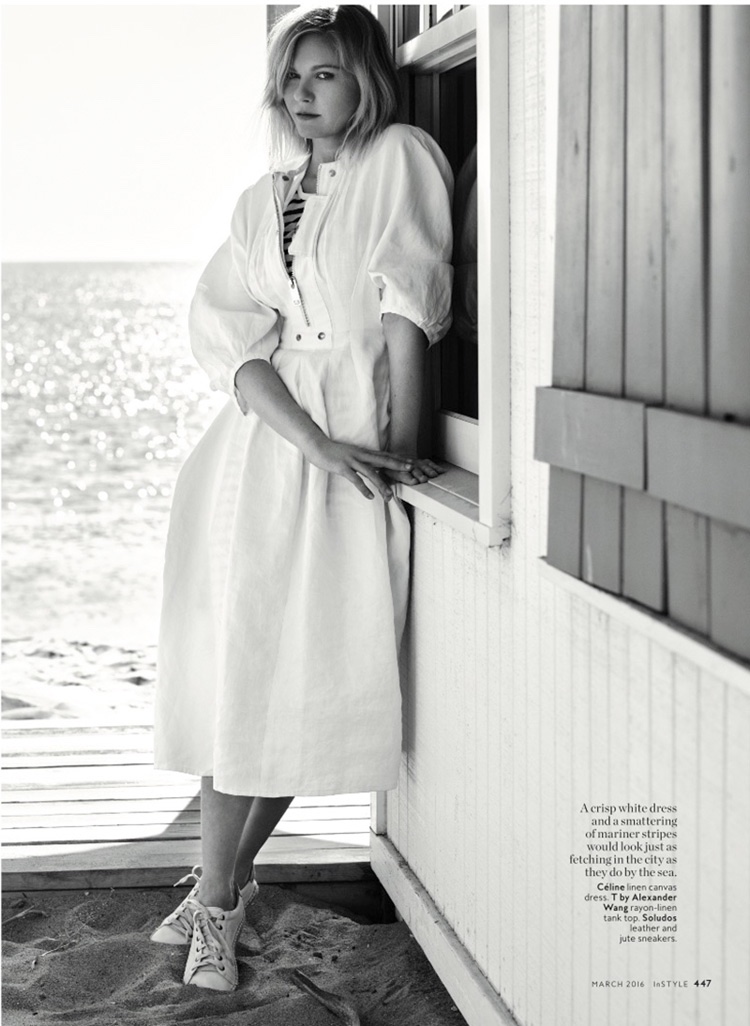 Kirsten Dunst Sports the Minimal Trend for InStyle Magazine