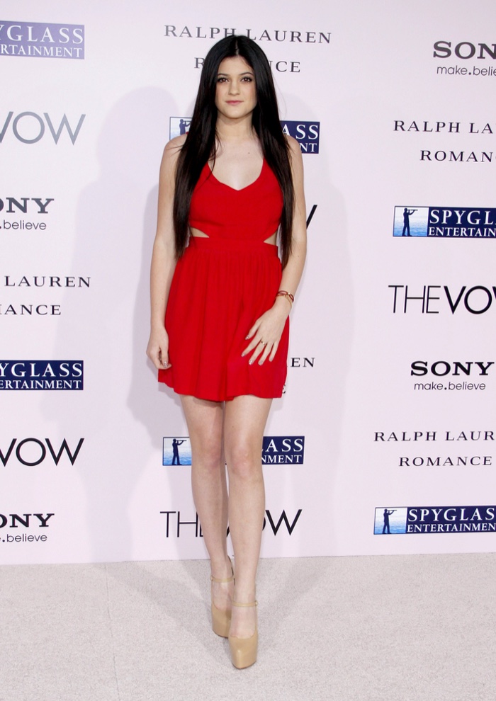 That same year Kylie attended the premiere of The Vow in a red mini dress. Photo: Tinseltown / Shutterstock.com