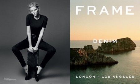 Lara Stone Keeps It Casual in Frame Denim's Spring Ads Lara Stone Keeps It Casual in Frame Denim's Spring Ads