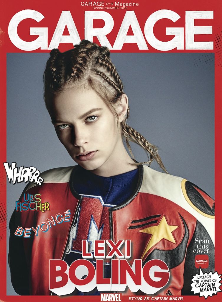 Lexi Boling on Garage Magazine Spring-Summer 2016 cover