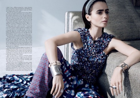 Lily Collins Harper's Bazaar Australia March 2016 Photoshoot