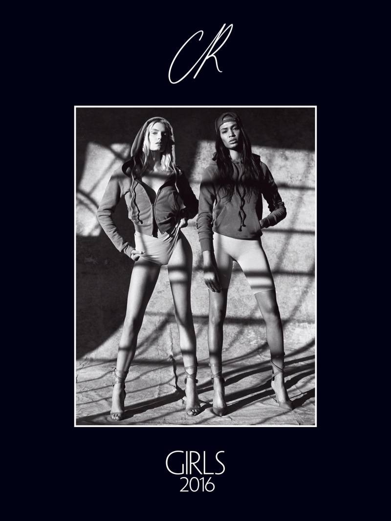 Lily Donaldson and Joan Smalls on CR Girls 2016 cover. Photo: Sante D'Orazio